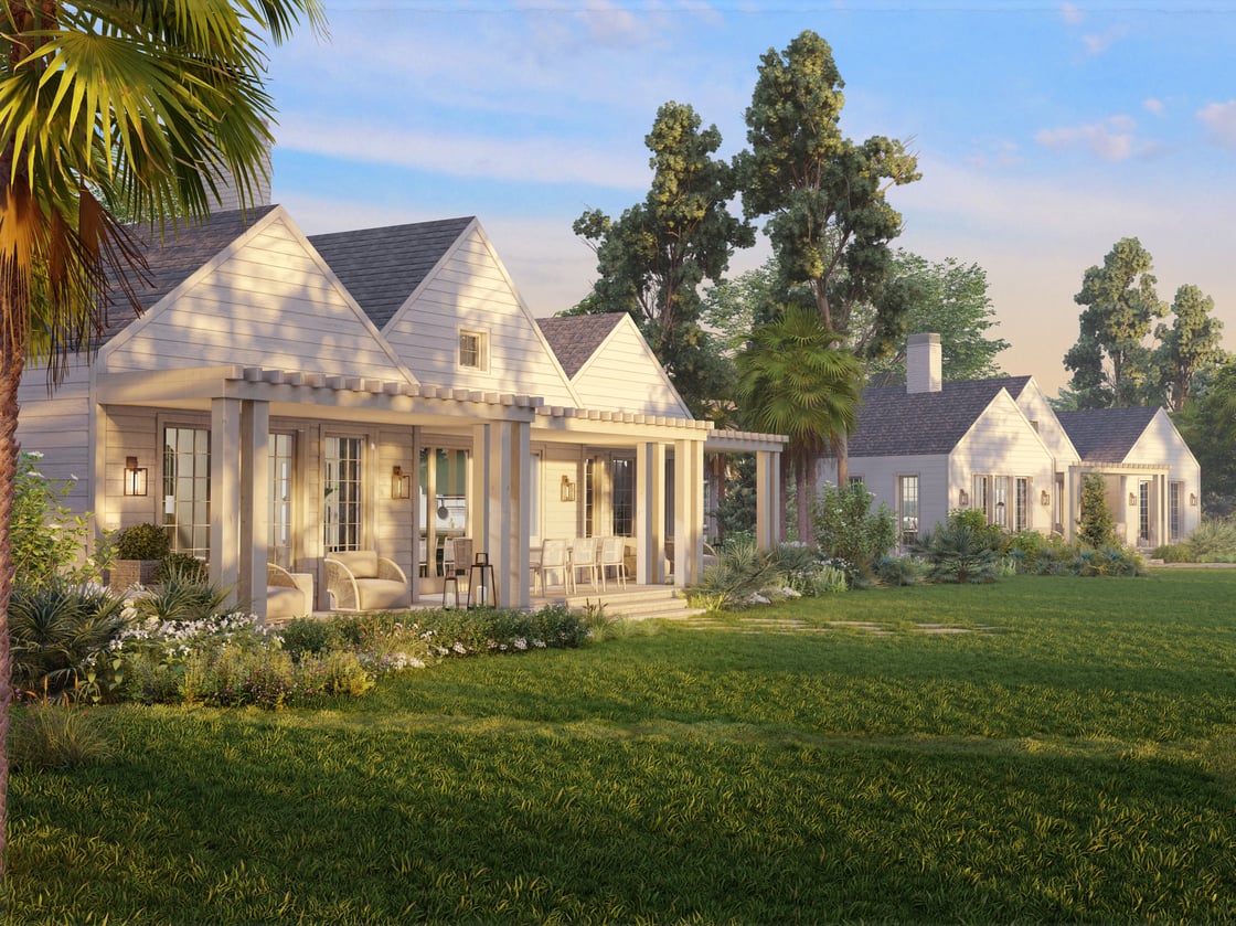 CCF July Newsletter Construction Update cottages in construction square image